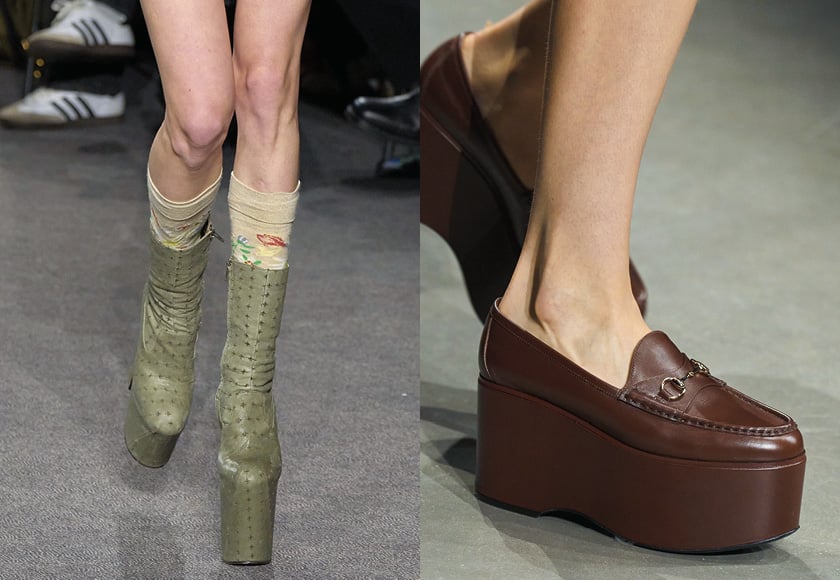 아찔한 매력의 플랫폼 슈즈