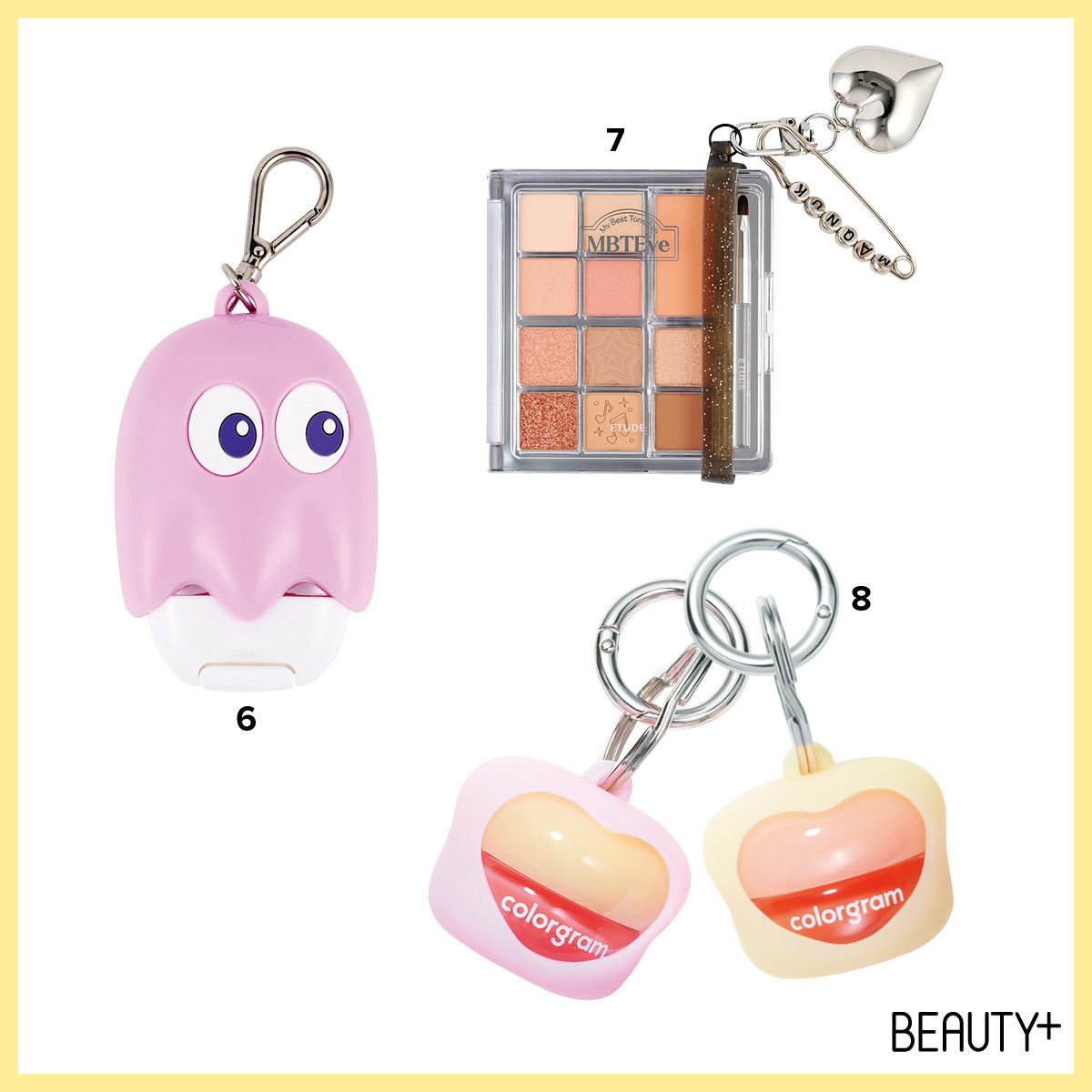 모지파워 손소독제 케이스 캐스퍼, 에뛰드 마이 베스트 톤 아이 팔레트 #최애의, 컬러그램 틴토리 잼