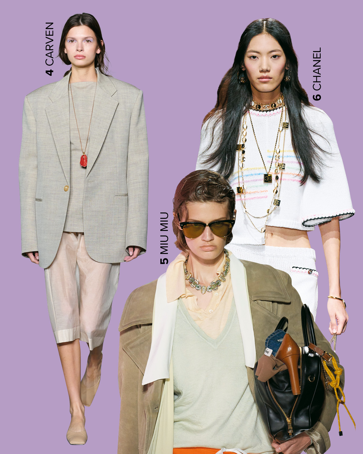 런웨이 속 네크리스 스타일링