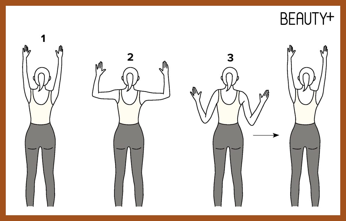 어깨 운동, 날개뼈 운동, 광배근 운동, 등 운동, 스트레칭, 척추 운동, 허리 운동