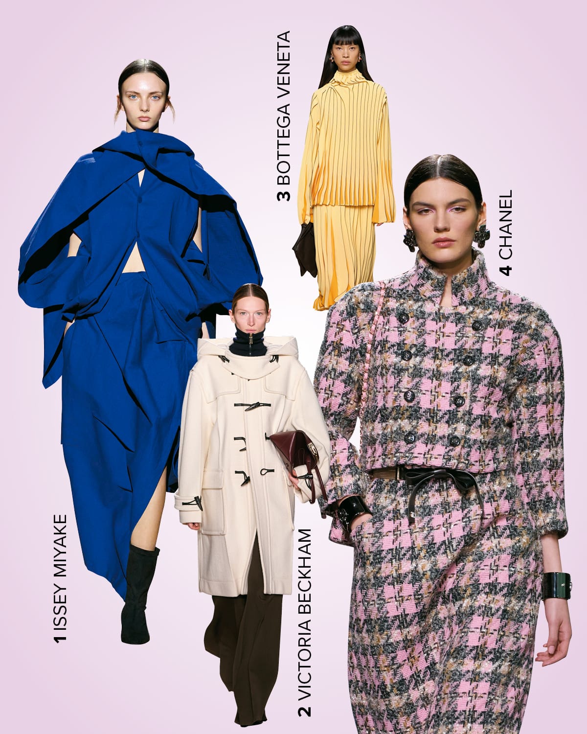 이세이 미야케, 빅토리아 베컴, 보테가 베네타, 샤넬