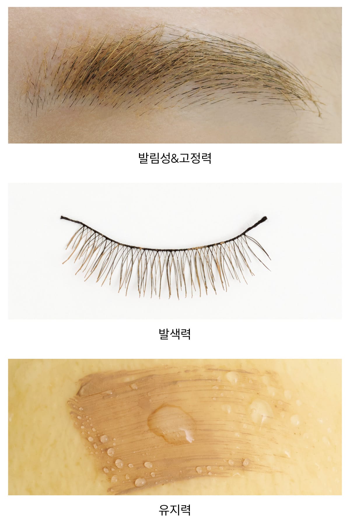 메이블린뉴욕 3D 브로우 젤 마스카라 #크림 토피 5ml 1만8000원 실험 결과