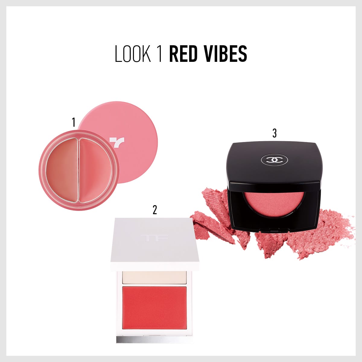 토니모리 치크톤 립 앤 치크 듀오 밤 01 버니 핑크, 2 톰 포드 뷰티 쏠레이 네쥐 블러시 하이라이트 듀오 #01 하이 알티튜드, 3 샤넬 쥬 꽁뜨라스뜨 엥땅스 238 로즈 아흐당뜨