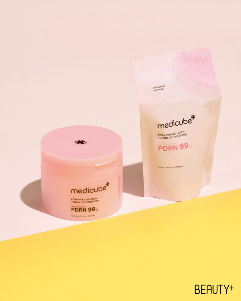 메디큐브 PDRN 핑크 콜라겐 토닝 겔 토너 패드