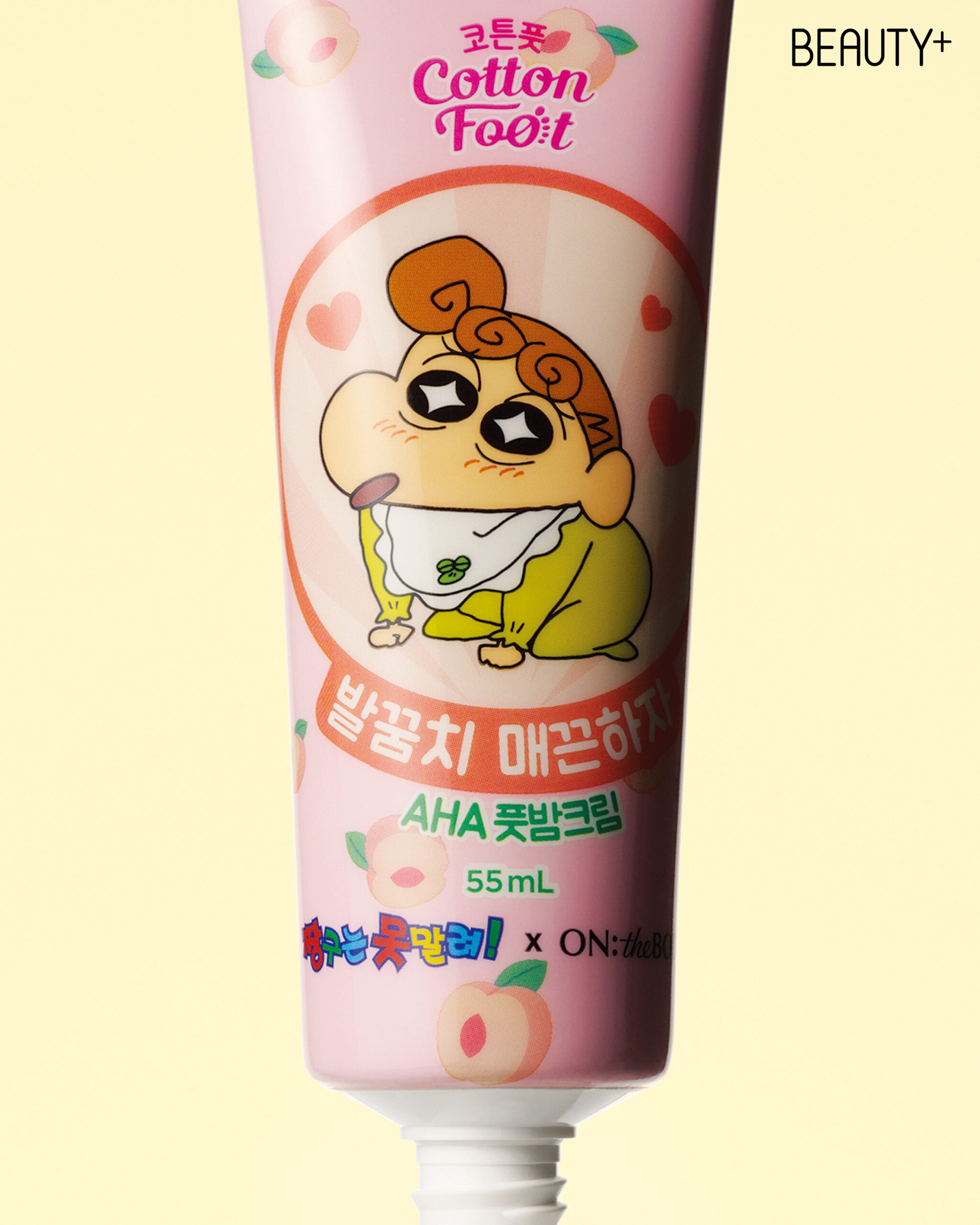 온더바디 코튼풋 발꿈치 매끈하자 짱구에디션 풋밤크림