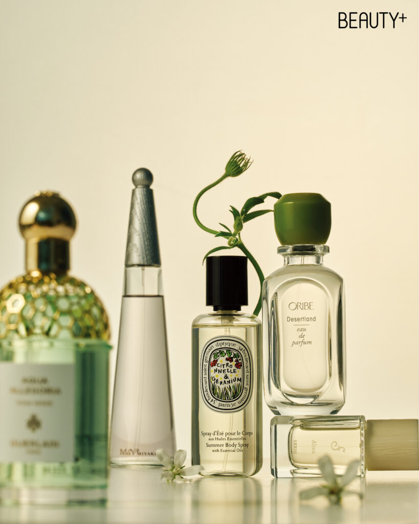 겔랑 아쿠아 알레고리아 로사 베르데-오 드 뚜왈렛, 이세이미야케 로디세이 오 드 퍼퓸 인텐스, 딥티크 시트로넬 & 제라니움 바디 스프레이, 오리베 데저트랜드 오 드 퍼퓸, 푸에기아1833 알마 오드퍼퓸 