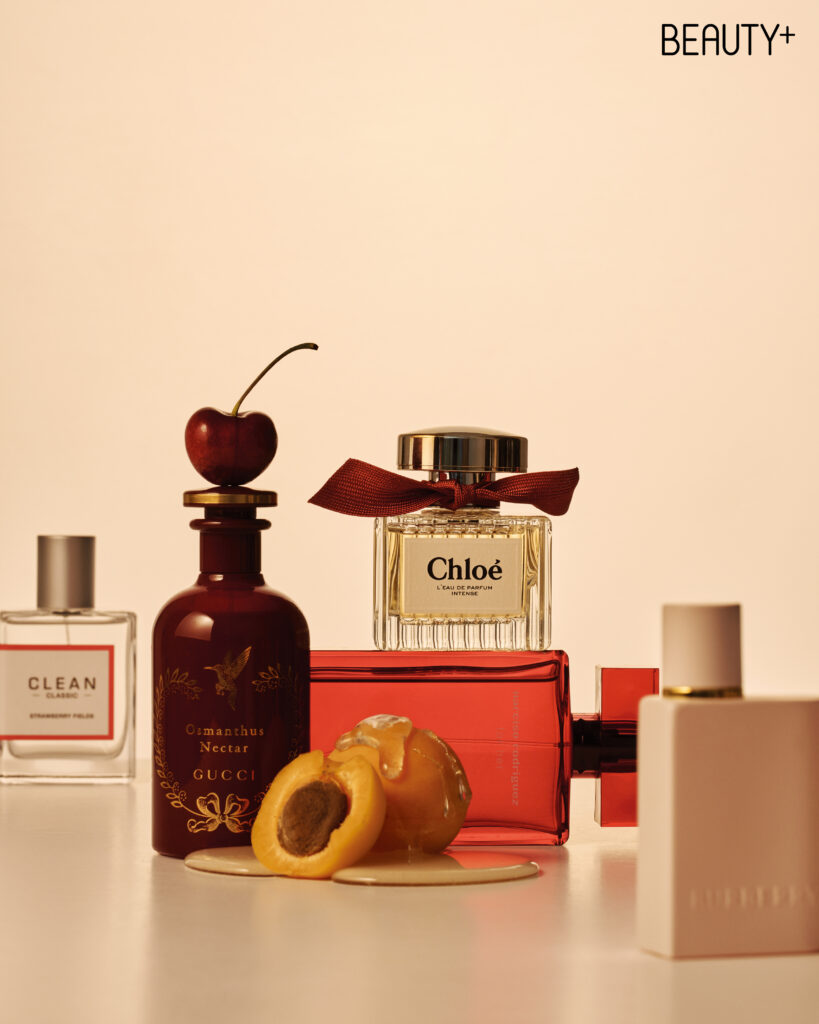 클린 클래식 스트로베리 필즈 EDP, 구찌 알케미스트 가든 오 드 퍼퓸 오스만투스 넥타, 끌로에 로 드 퍼퓸 인텐스, 나르시소 로드리게즈 포 허 오 드 퍼퓸 인텐스, 버버리 허 오 드 퍼퓸 인텐스