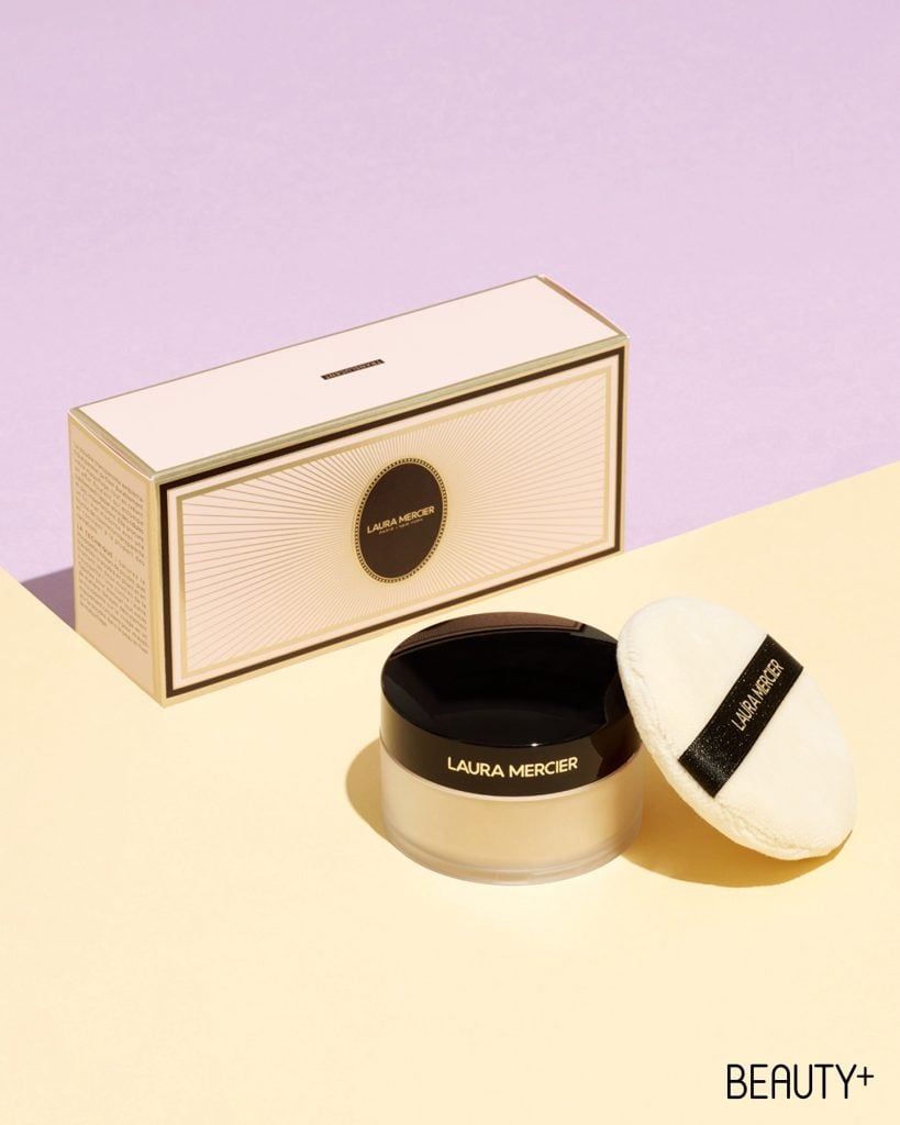 로라 메르시에 인덜전트 아이콘스 트랜스루센트 루스 세팅 파우더 & 퍼프 세트