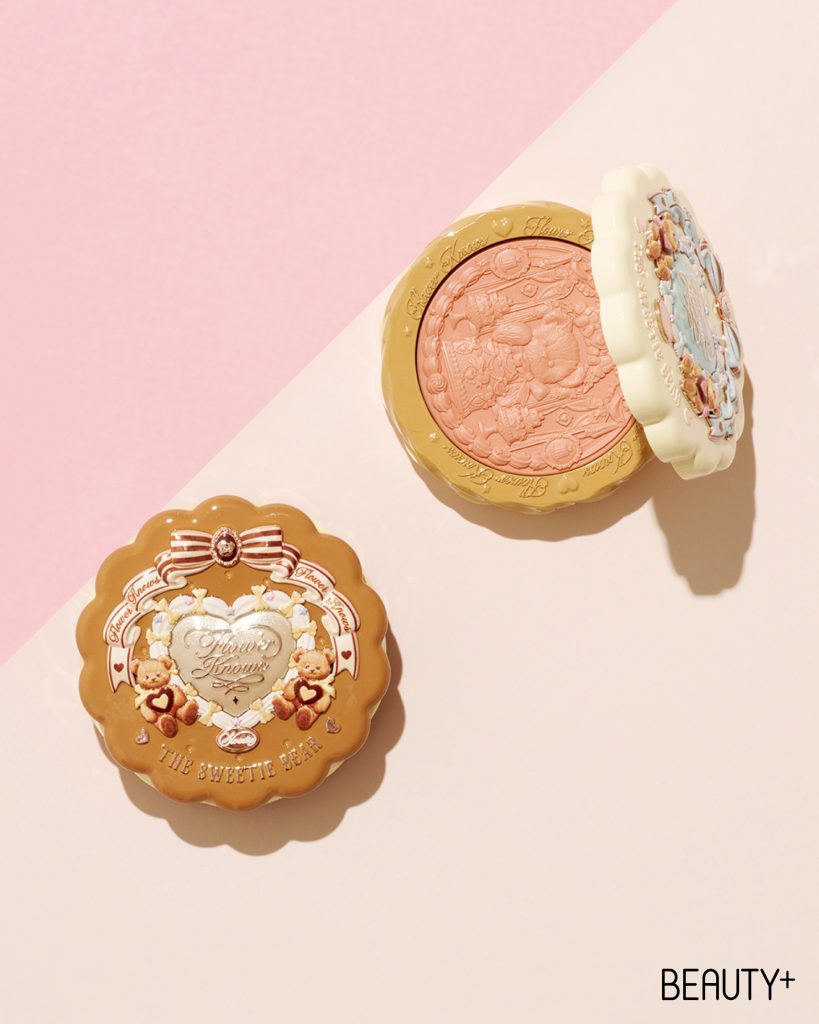 플라워노즈 스위티베어 컬렉션 실크 새틴 블러셔 #01 아몬드 쿠키, 02 가든 피크닉