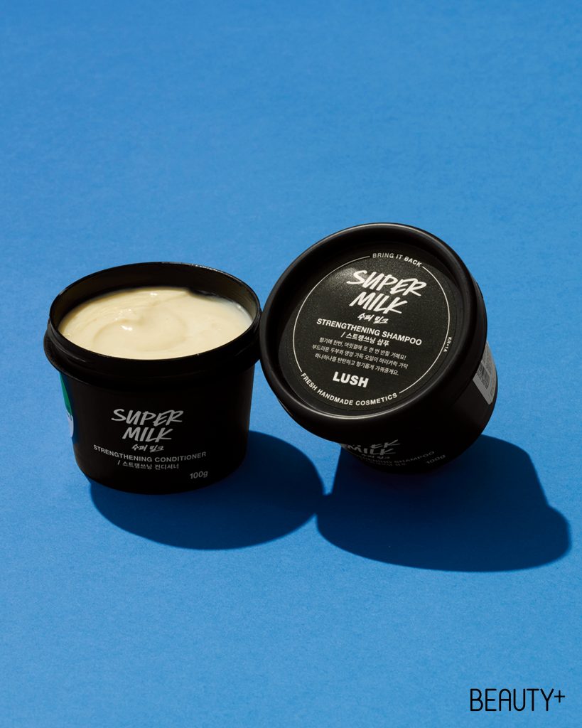 러쉬 수퍼 밀크 스트랭쓰닝 샴푸, 스트랭쓰닝 컨디셔너 