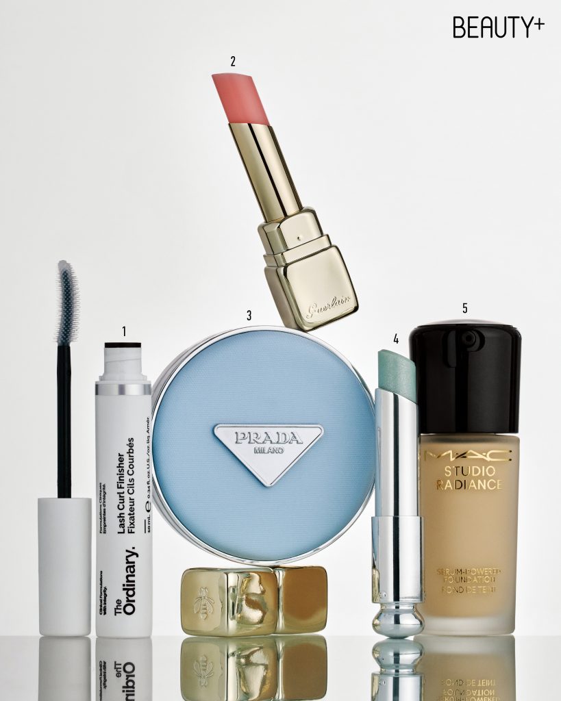 디오디너리 래쉬 컬 피니셔 ,겔랑 키스키스 비 글로우 립밤 #258 로즈글로우 ,  프라다 뷰티 리빌 메쉬 쿠션-블루 에디션 , 디올 어딕트 립 글로우-울트라 글로우 리미티드 에디션 #086 민티 , 맥 스튜디오 래디언스 세럼-파워 파운데이션 