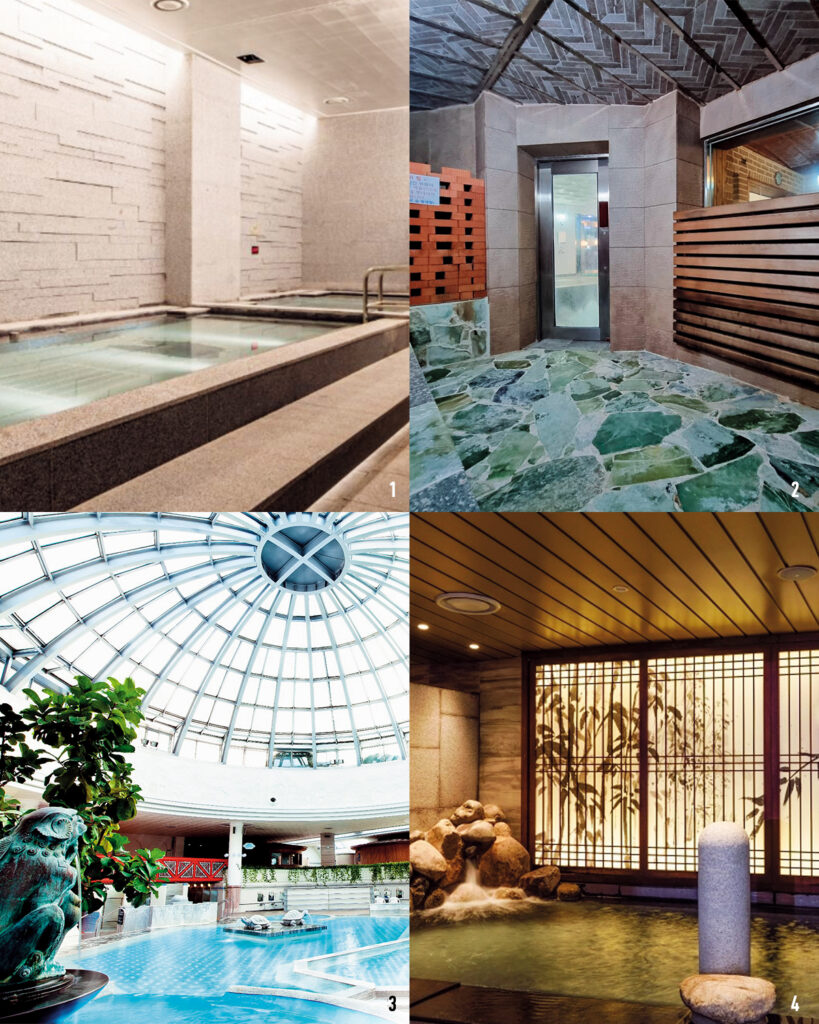  K-사우나 공간, 스파디움24, 쉐레이 암반수 사우나, 허심청, 도미인 서울 강남