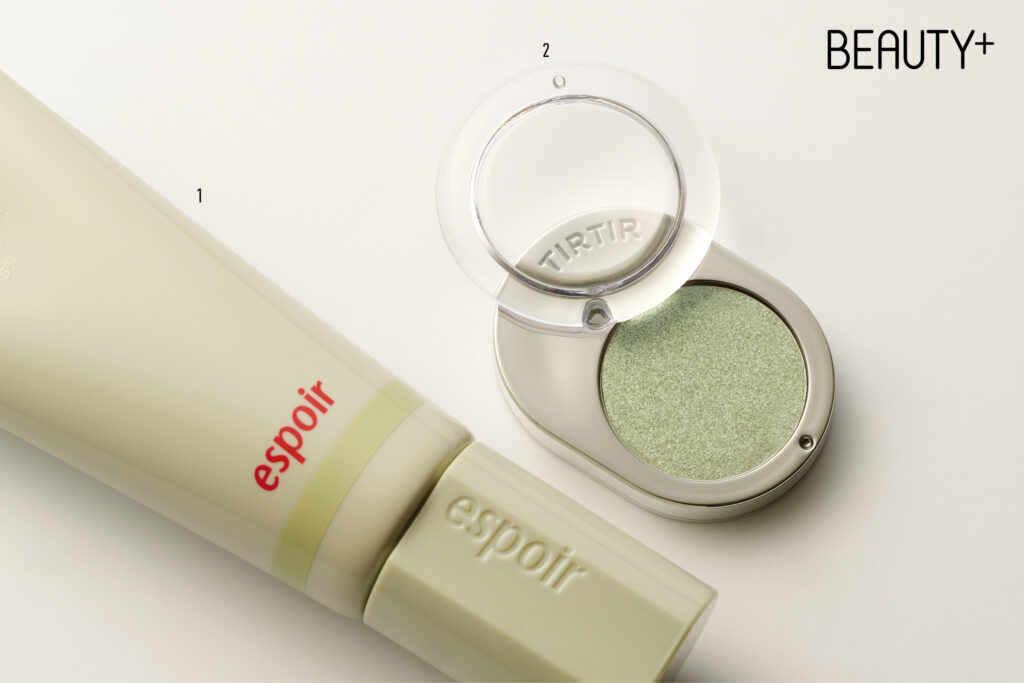 에스쁘아 더마 커버 블레미쉬 밤 SPF50+/PA++++ #05 말차 , 티르티르 에어슬릭 포켓 아이섀도우 #S02 프레시 베인 